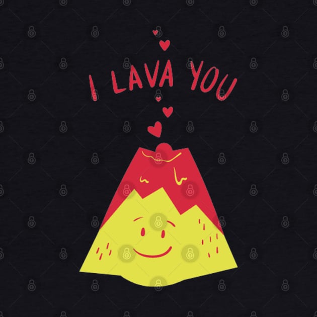 I lava you funny Valentine day design by Kaalpanikaa